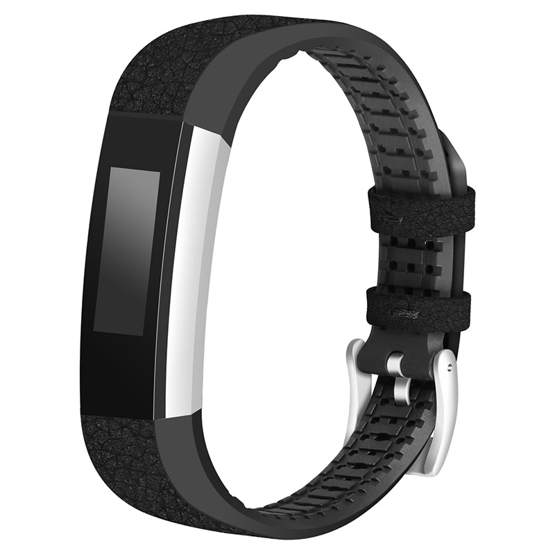 TPU+Cowhide Leather Adjustable Watch Strap Replacement Wrist Band for Fitbit Alta Alta HR Ace TPU+Cowhide Leather Adjustable Watch Strap Replacement Wrist Band for Fitbit Alta Alta HR Ace